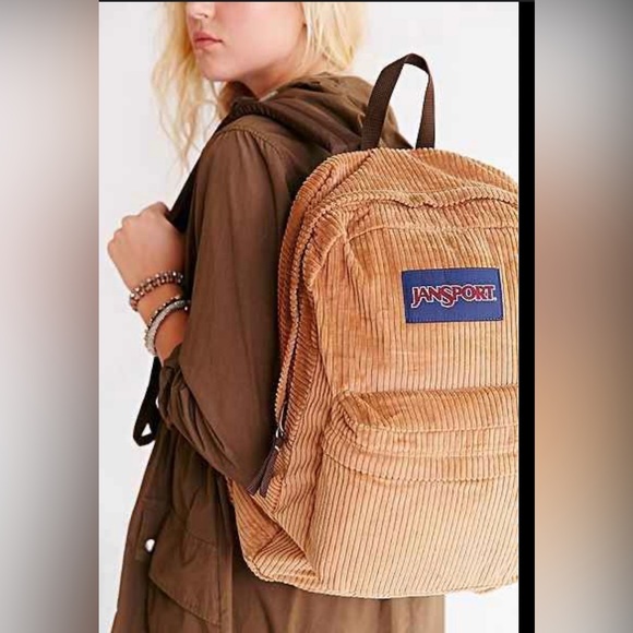 Jansport Bags Jansport Brown High Steaks Corduroy Backpack Poshmark